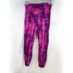 Lululemon Spectacular Pink Purple Red tie dye leggings Size 4